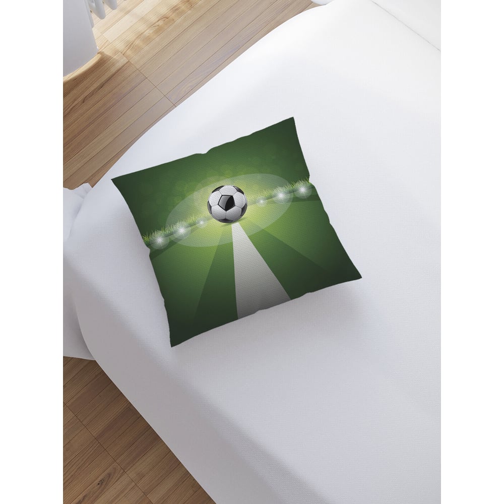 Изображение товара Декоративная наволочка на молнии JoyArty 45x45 см с рисунком зелёный хаки