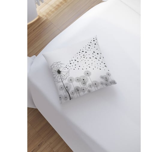 Изображение товара Декоративная наволочка на молнии JoyArty Птичий одуванчик 45x45 см sl_7049