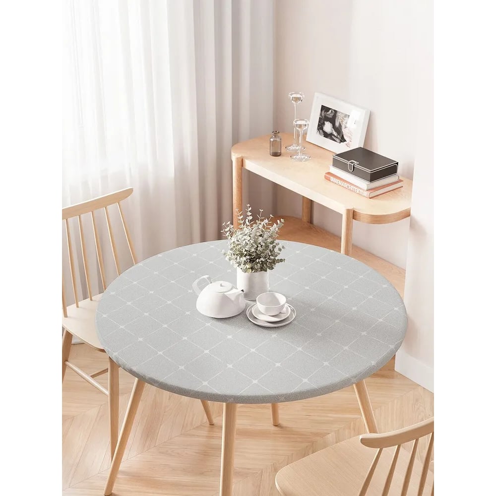 Изображение товара Скатерть на кухонный стол JoyArty Точечные соединения, круглая на резинке, диаметр 75-100 см frtc_13580_120x120