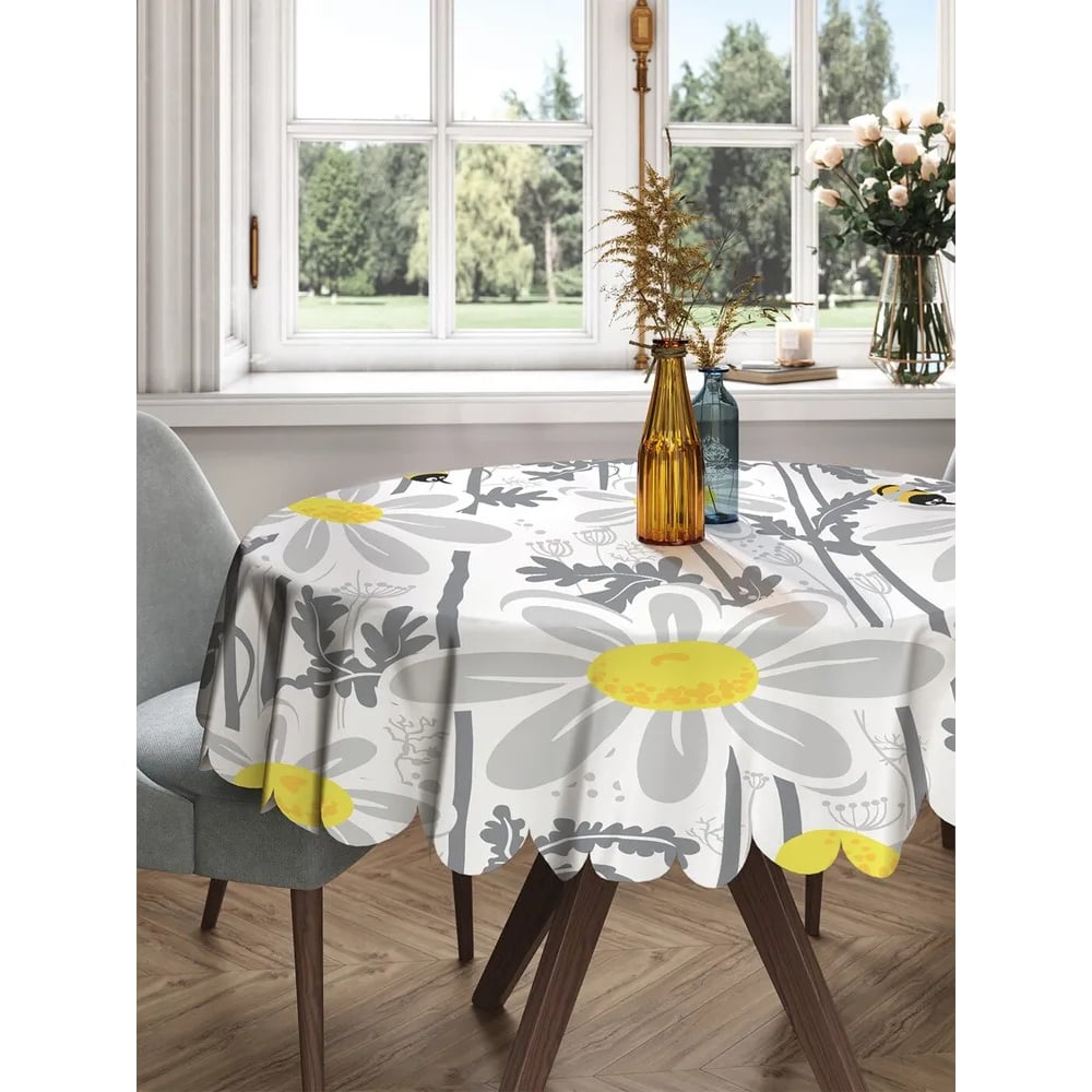 Изображение товара Круглая скатерть с принтом JoyArty 150x150 см современные материалы