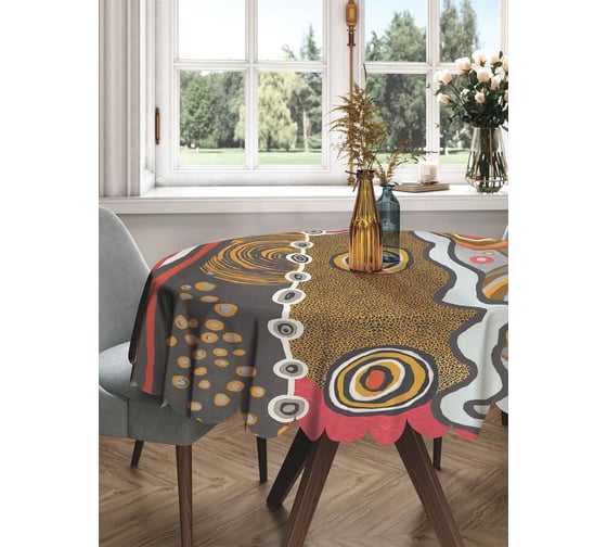 Изображение товара Круглая скатерть на стол с принтом JoyArty 150x150 см rtcf01_389498_150x150
