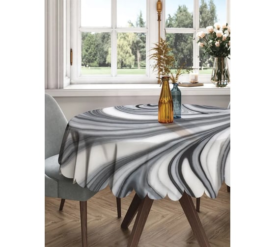 Изображение товара Круглая скатерть на стол с принтом JoyArty 150x150 см rtcf01_19437_150x150