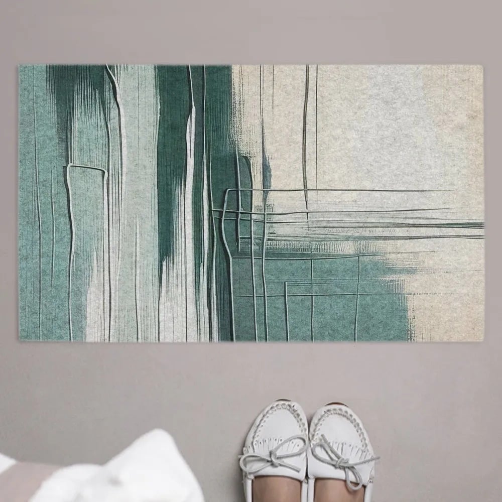 Изображение товара Коврик придверный в прихожую JOYARTY 45х75 см абстракция влаговпитывающий