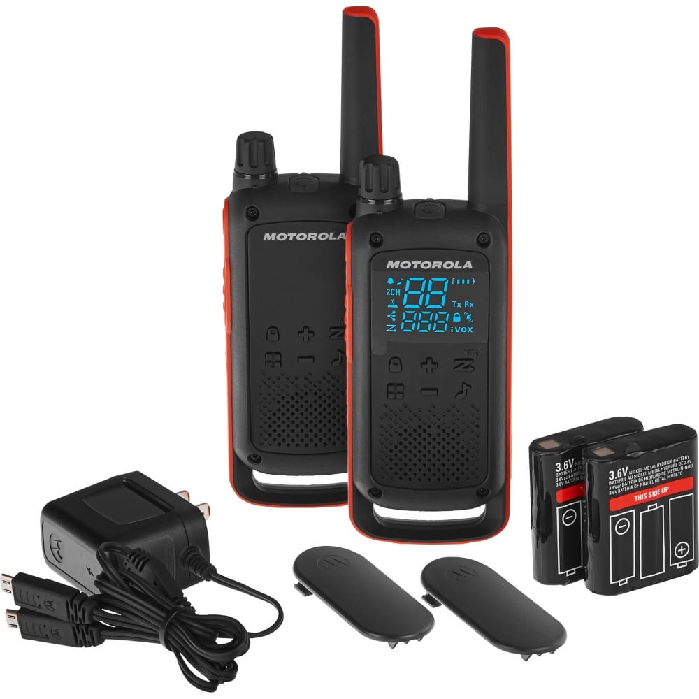 Комплект радиостанций Motorola комплект из трех радиостанций motorola t42 triple talkabout b4p00811mdkmaw