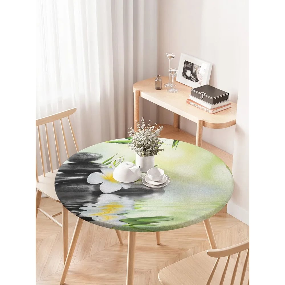 Изображение товара Круглая декоративная скатерть JoyArty с рисунком водоотталкивающая