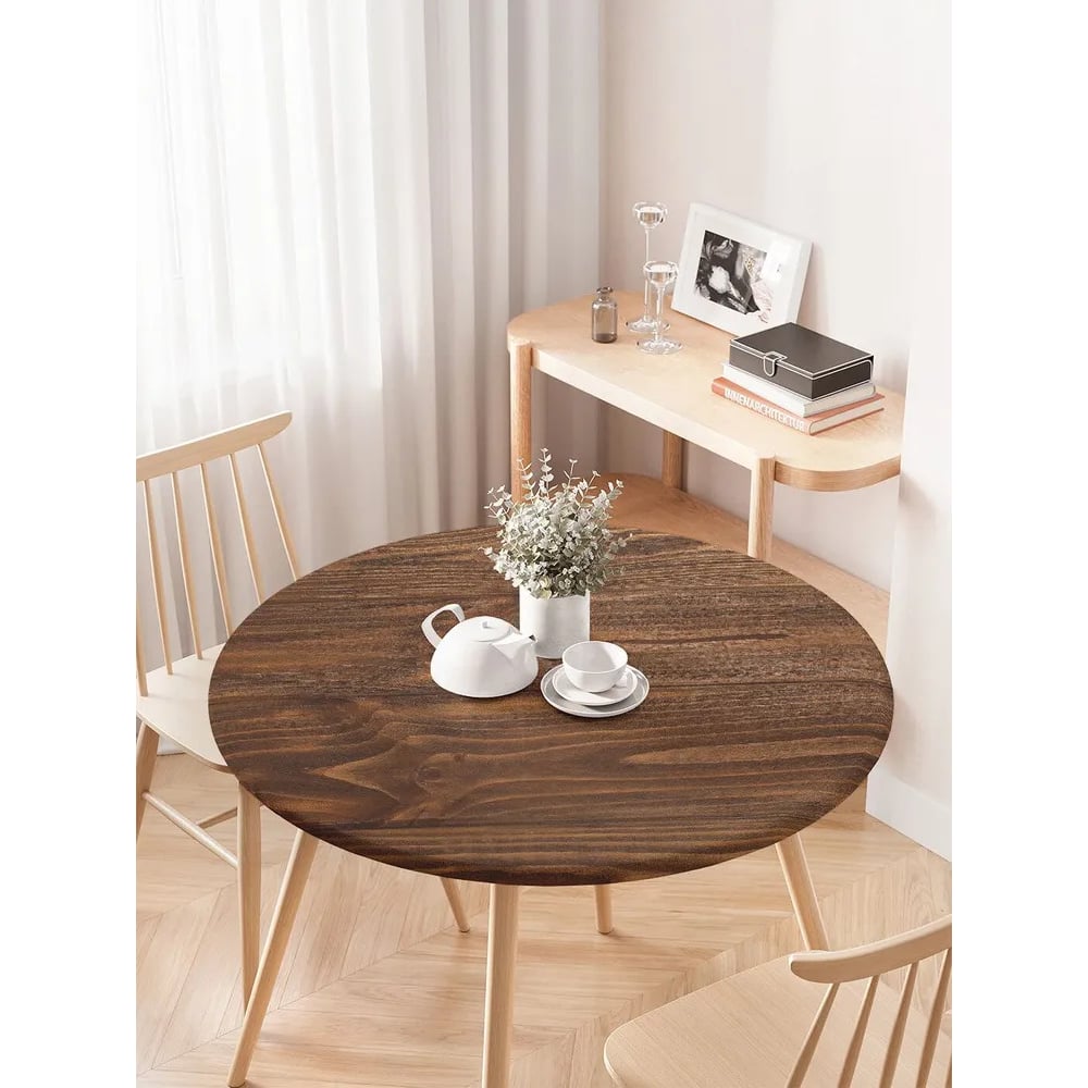 Изображение товара Скатерть JoyArty на кухонный стол круглая диаметр 75-100 см водоотталкивающая нескользящая