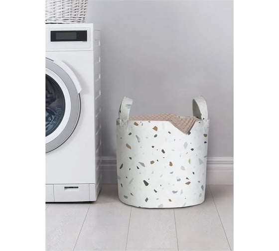 Изображение товара Корзина для белья JOYARTY "Плиточная крошка" 34 л, gaba_430111_S