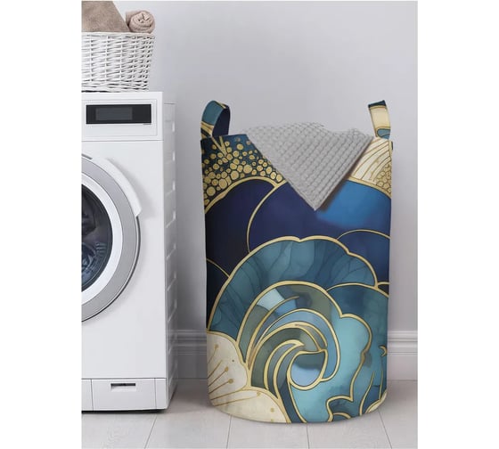 Изображение товара Корзина для белья в ванную JOYARTY "Абстрактная выдумка" 75 л, gaba_430102_l