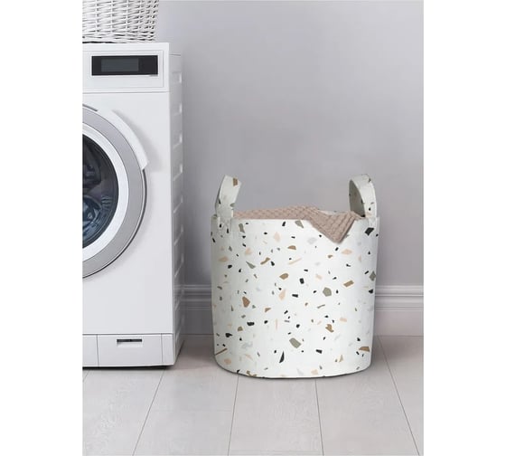 Изображение товара Корзина для белья JOYARTY "Терраццо" 34 л, gaba_430108_S