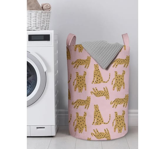 Изображение товара Корзина для белья в ванную JOYARTY "Забавные леопарды" 75 л, gaba_385251_l