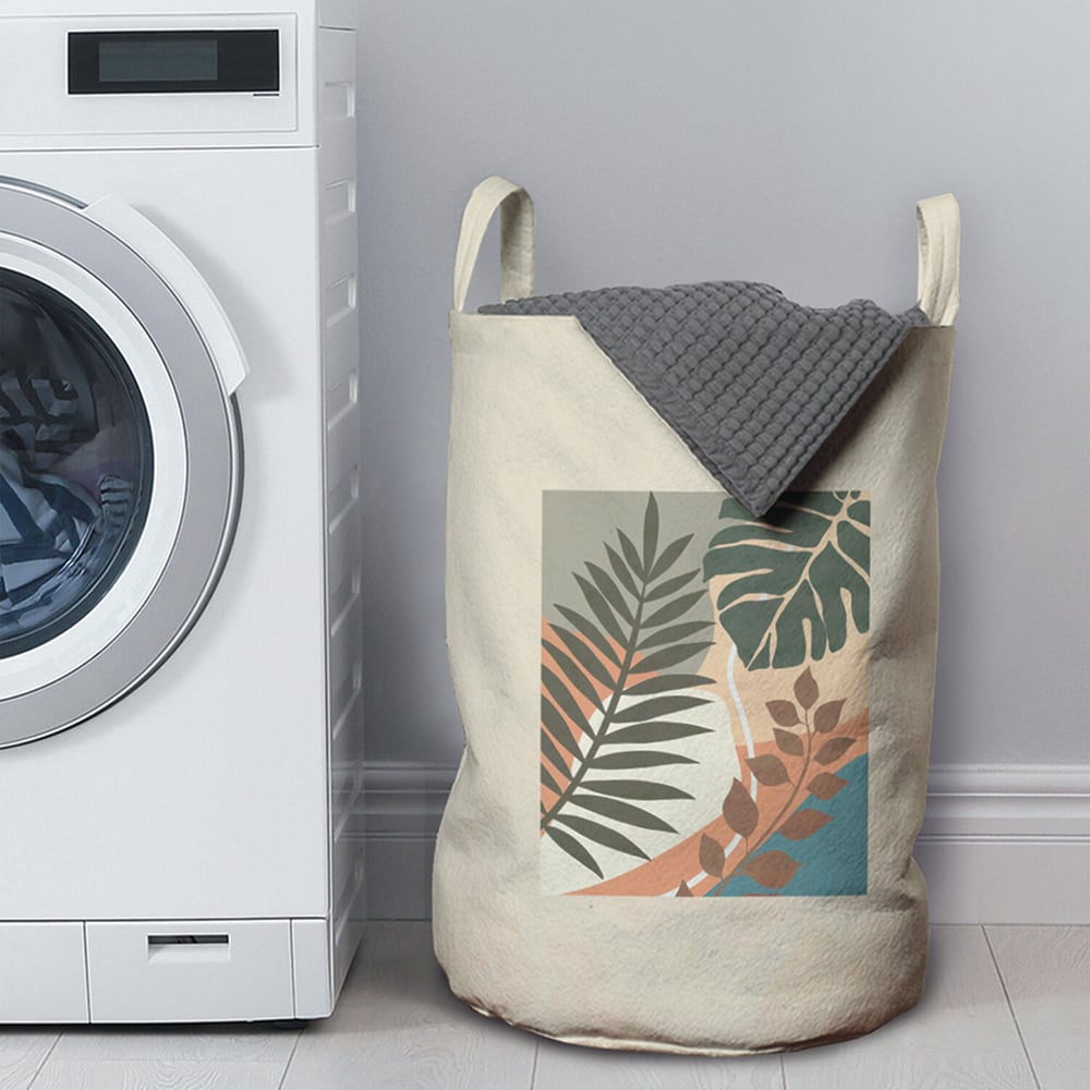 Изображение товара Корзина для белья JOYARTY с пальмовыми листьями 45 л