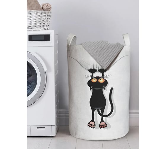 Изображение товара Корзина для белья в ванную JOYARTY "Кот-шкодник" 75 л, gaba_18507_l