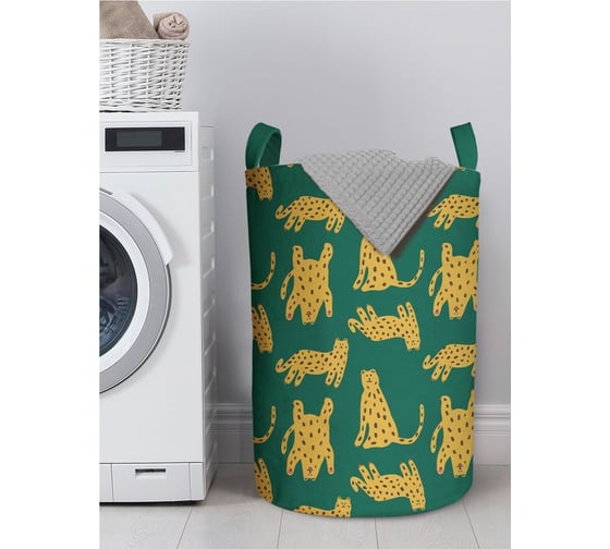 Изображение товара Корзина для белья в ванную JOYARTY "Стая леопардов" 75 л, gaba_385242_l