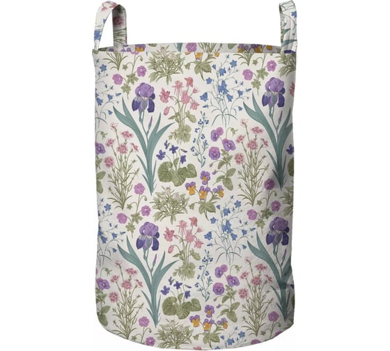 Изображение товара Корзина для белья в ванную JOYARTY "Поле ирисов" 45 л, серия 44993 gaba_116521_M