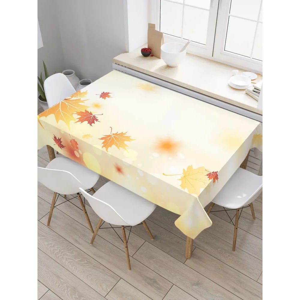 Изображение товара Прямоугольная тканевая скатерть JOYARTY Осеннее боке 120x145 см