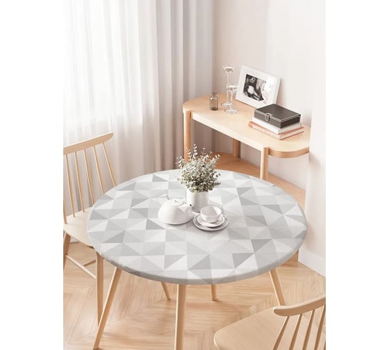 Изображение товара Скатерть на кухонный стол JoyArty "Мраморный узор", круглая на резинке, диаметр 75-100 см frtc_18902_120x120