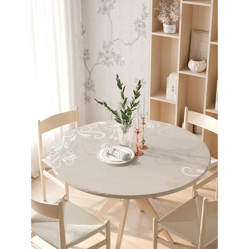 Изображение товара Скатерть JoyArty Веточки в бутах круглая