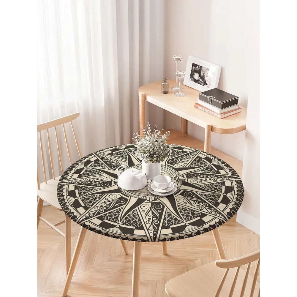 Изображение товара Скатерть на кухонный стол JoyArty Средневековое солнце 75-100 см