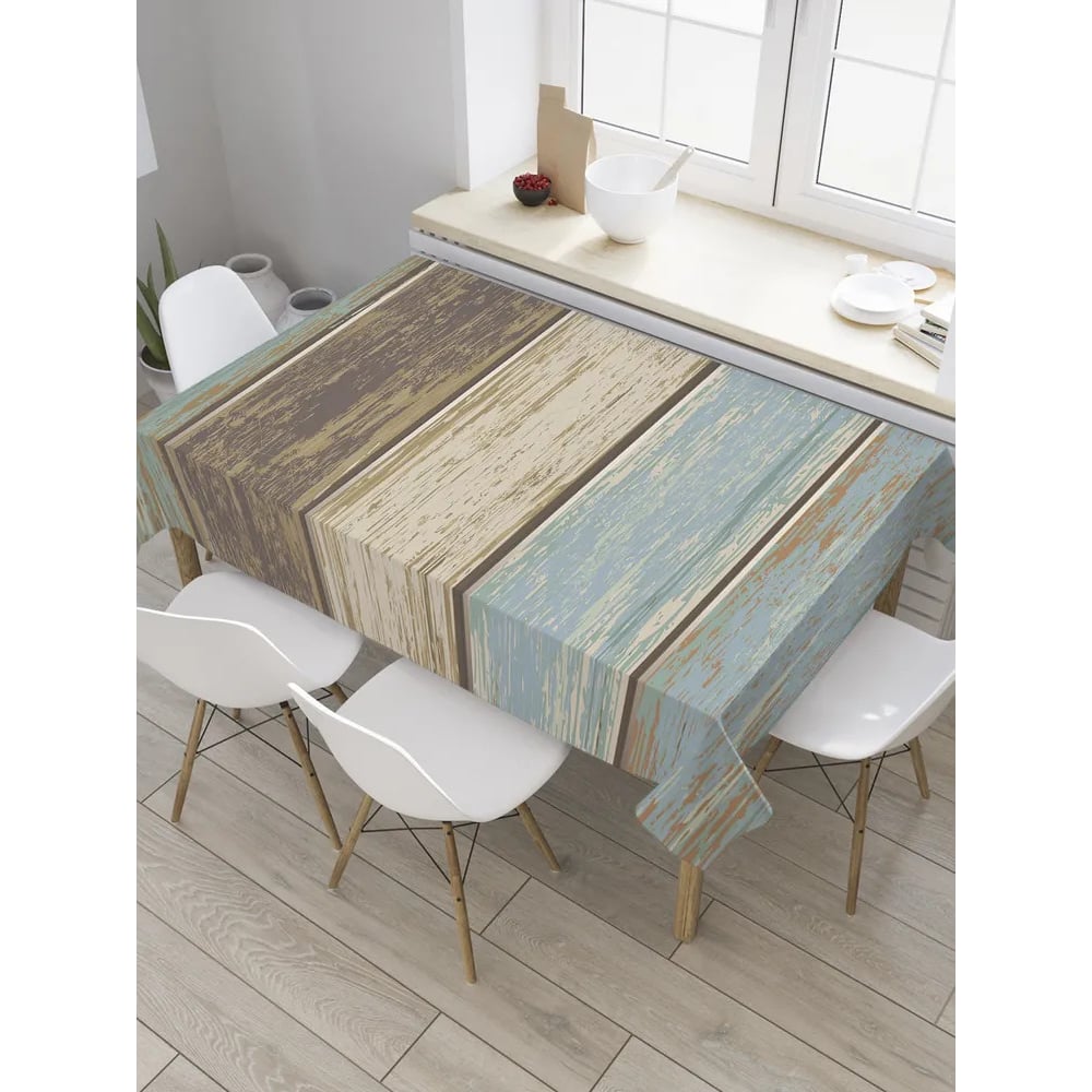 Изображение товара Прямоугольная водоотталкивающая скатерть JoyArty Винтажный пол 120x145 см