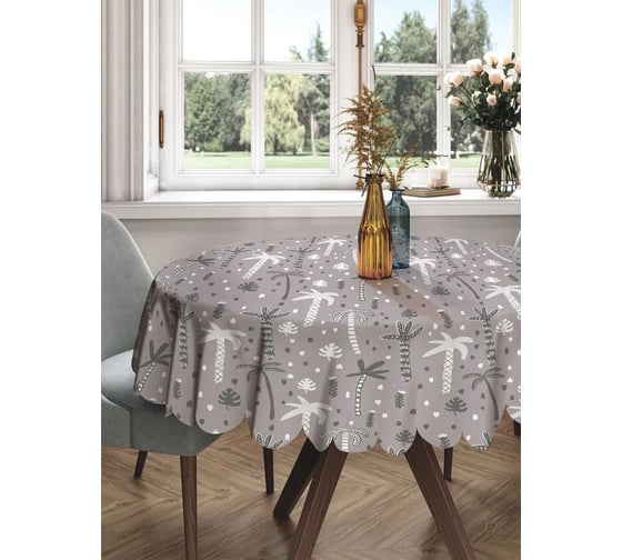 Изображение товара Круглая скатерть на стол с принтом JoyArty 150x150 см rtcf01_389502_150x150