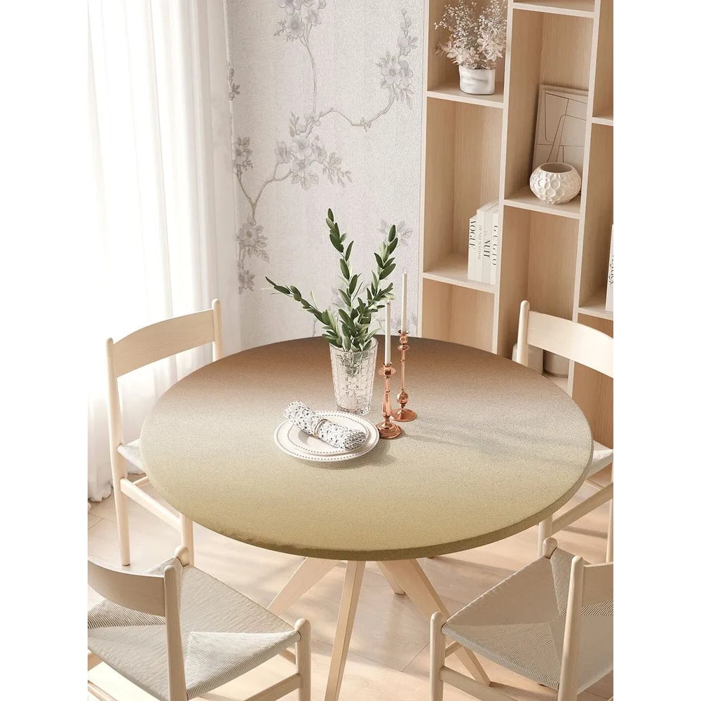 Изображение товара Скатерть JoyArty Пустыня красок круглая на резинке 105-120 см