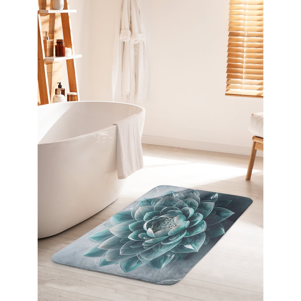 Изображение товара Коврик для ванной JOYARTY Одинокий лотос 60x100 см противоскользящий