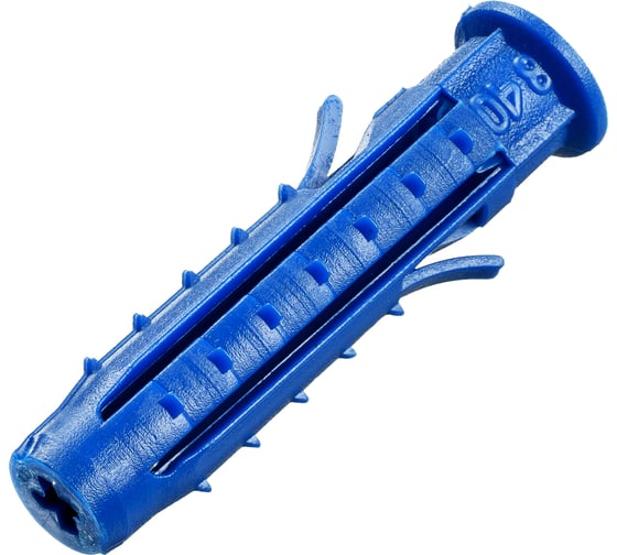 Изображение товара Четырехраспорный универсальный дюбель Tech-Krep Чапай 8x40 мм, шипы+усы, полипропилен, 200 шт., пакет 154241