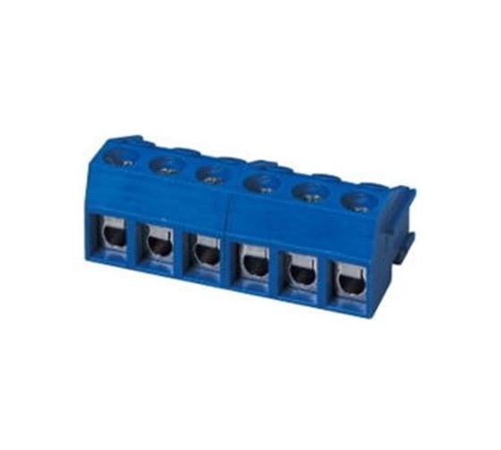Изображение товара Клеммник Dinkle 3 контакта шаг 5.00 мм, на штыри EDH130F-xxP (синий) ED130F-03P Т02150456