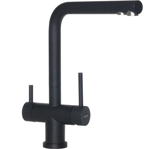 Изображение товара Смеситель LONGRAN Sprint logic LM2192, Onyx granite/Stainless Steel LM2192 - 10 SS