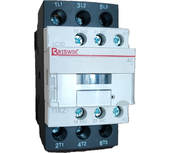 Изображение товара Контактор Briswik ПК2-0321142LC1D 32А 42V/AC 1НО/1НЗ LC1D03211D7.BR