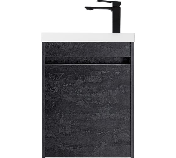 Изображение товара База под раковину подвесная с одной распашной дверцей Art&Max FAMILY-M Hard Coal, 400x220x500 мм Family-M-400-1D-SO-HC
