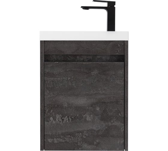 Изображение товара База под раковину подвесная с одной распашной дверцей Art&Max FAMILY-M Iron Stone, 400x220x500 мм Family-M-400-1D-SO-IS