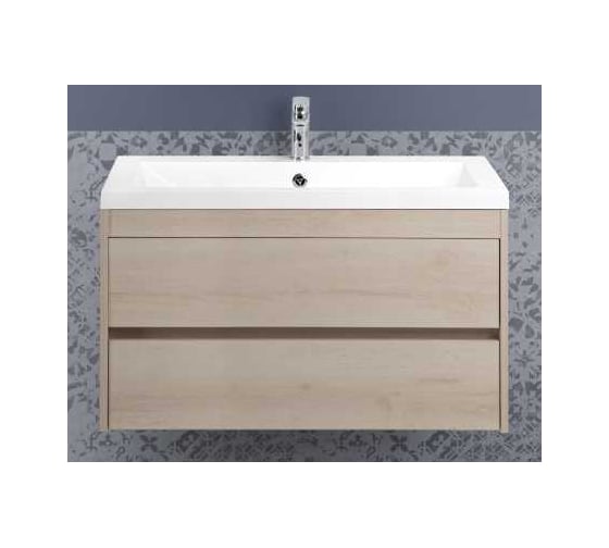 Изображение товара База под раковину подвесная с двумя выкатными ящиками Art&Max FAMILY Pino Bianco, 900x480x550 мм Family-900-2C-SO-PB