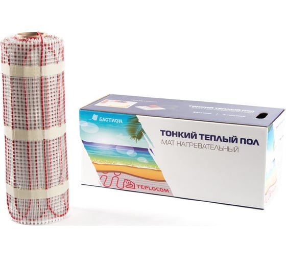 Изображение товара Нагревательный двужильный мат TEPLOCOM МНД-8,0-1280 ВТ 798