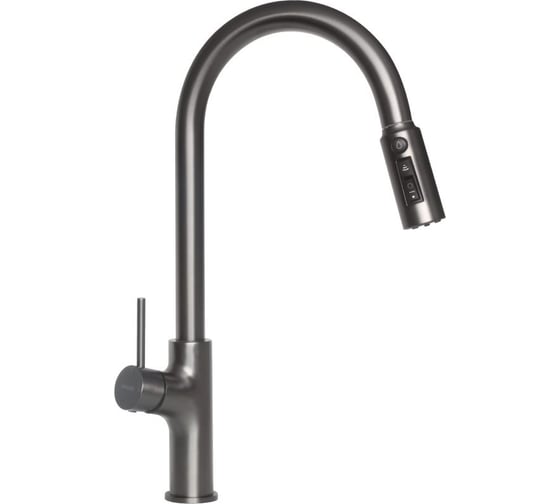 Изображение товара Смеситель LONGRAN Techno LM2171, GunGrey выдвижная лейка LM2171 GG