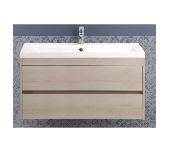 Изображение товара База под раковину подвесная с двумя выкатными ящиками Art&Max FAMILY Pino Bianco, 1000x480x550 мм Family-1000-2C-SO-PB