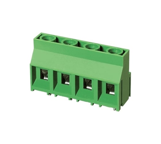 Изображение товара Клеммник 2 контактный Dinkle шаг 9.52 мм, вертикальный на плату (H = 21.5 мм) EK950V-02P Т02248837