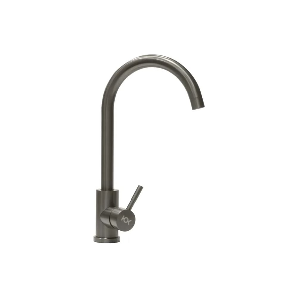 Изображение товара Смеситель кухонный UKINOX UM2105 из нержавеющей стали, однорычажный, поворотный излив