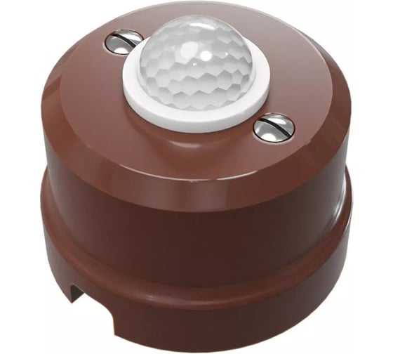 Изображение товара ИК датчик МЕЗОНИНЪ HB-PIR-40 в корпусе, серия Аврора, цвет - коричневый GE70471-04