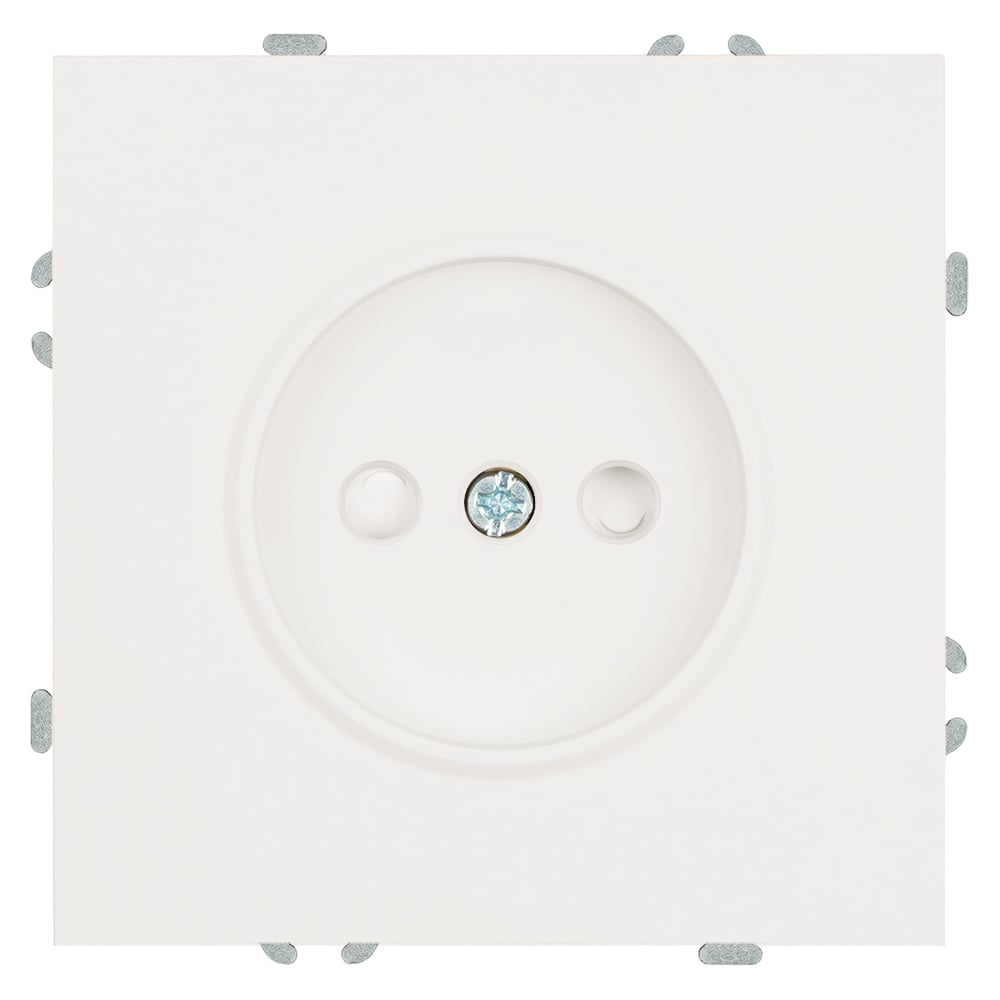 Изображение товара Розетка 1-местная STEKKER с защитной шторкой (механизм), б/з, 250В, 16А, серия Эмили, RST16-5109-01, белый фарфор, soft touch, 49876