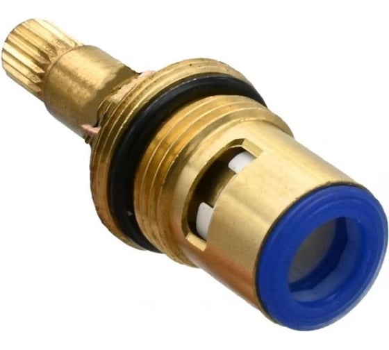 Изображение товара Кран-букса Lemark М18x1.5 (20 шлицов) с керам. прокладками, поворот 90, холодная, блистер LM8096B-BL