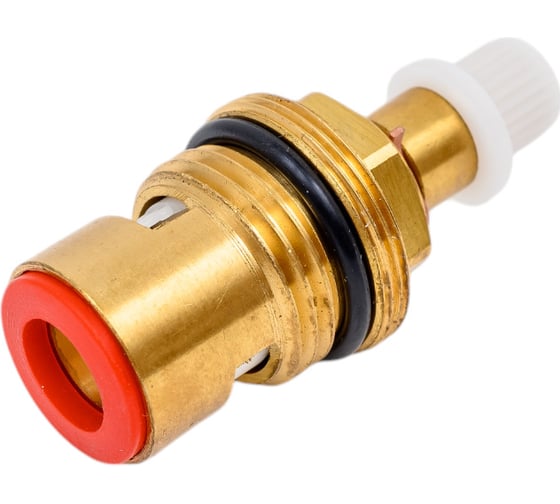 Изображение товара Кран-букса Lemark с керамическими прокладками, поворот 180 гр., горячая, блистер LM8501R-BL