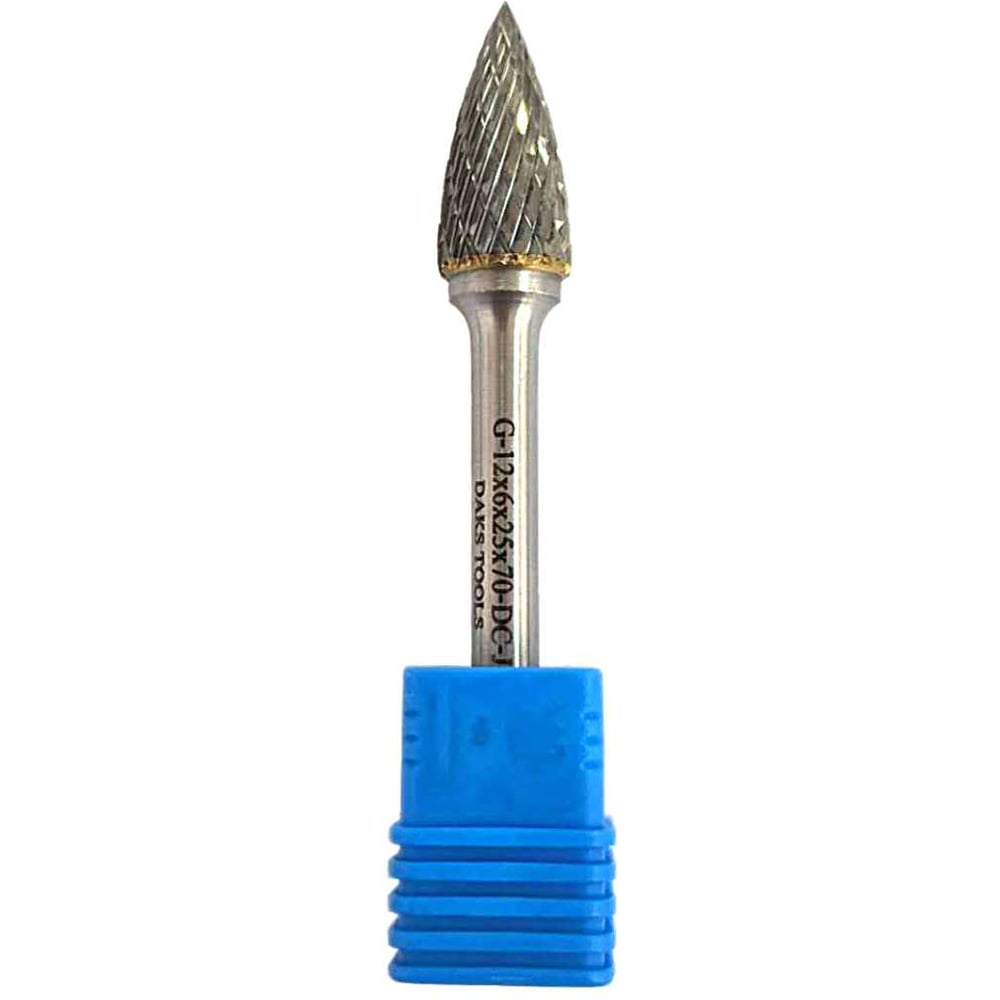 Изображение товара Бор-фреза G-12x6x25x70-DC-J DAKSTOOLS для металлов сталь и чугун