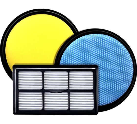 Изображение товара Набор фильтров (выходной HEPA + входной круглый фильтр 2 шт) для пылесосов Centek CT-2521-A