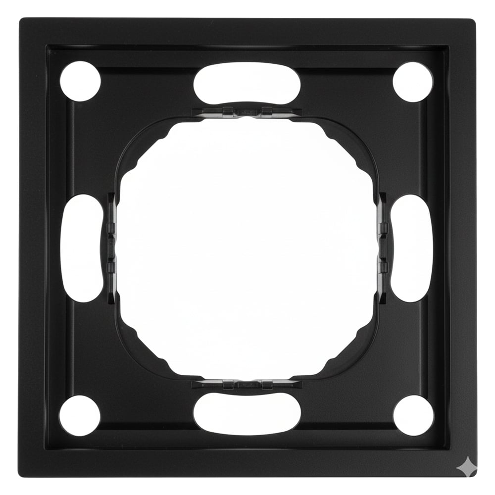 Изображение товара Рамка STEKKER PFR00-5001-05 серия Эмили черный уголь 1-местная из поликарбоната