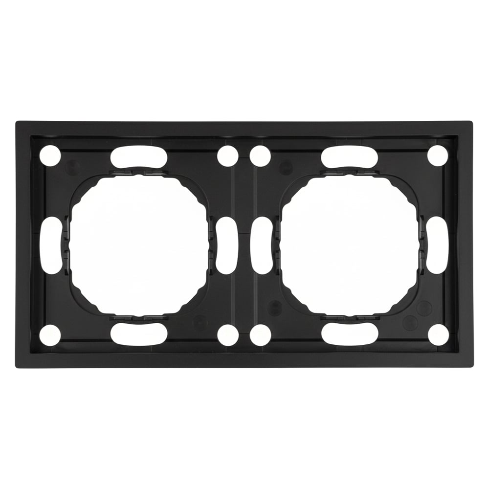 Изображение товара Рамка STEKKER PFR00-5002-05 Эмили черный уголь 2-местная