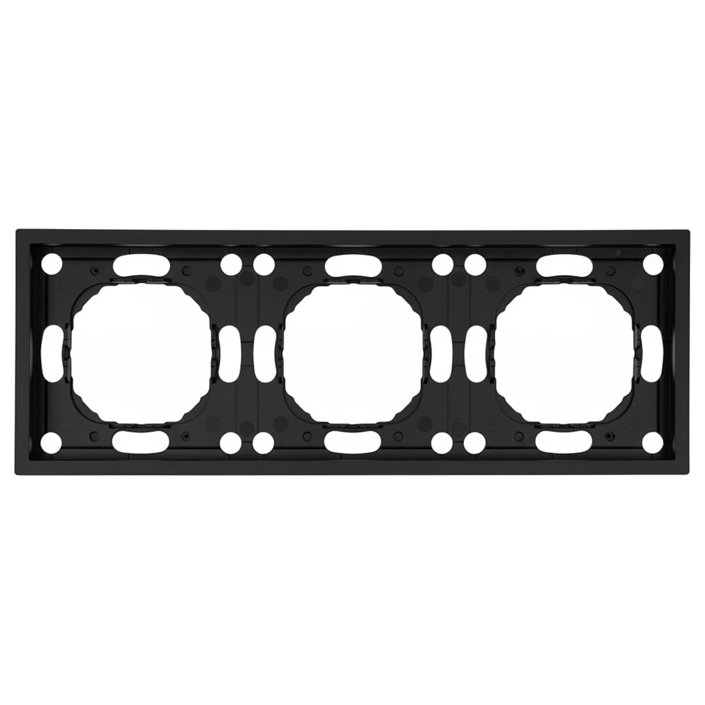 Изображение товара Рамка для кабельных систем STEKKER PFR00-5003-05 серия Эмили черный уголь