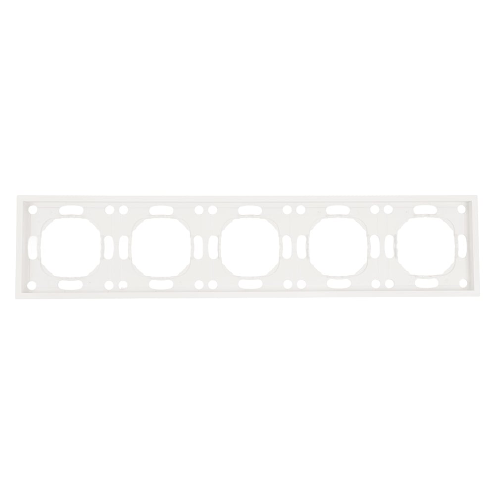 Изображение товара Рамка STEKKER PFR00-5005-01 5-местная серия Эмили белый фарфор