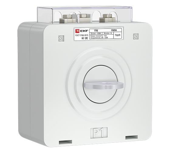 Изображение товара Трансформатор тока с клеммой напряжения EKF PROxima ТТЕ-A-150/5А класс точности 0,5S tte-S-150-0.5S