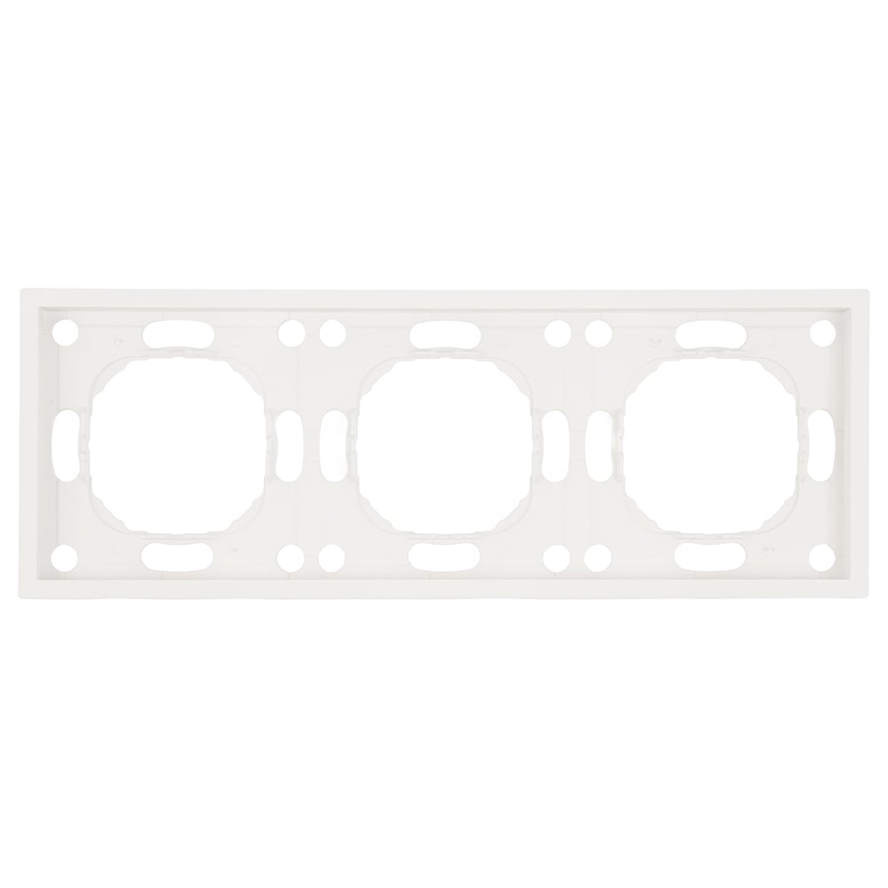 Изображение товара Рамка STEKKER PFR00-5003-01 3-местная белый фарфор серия Эмили